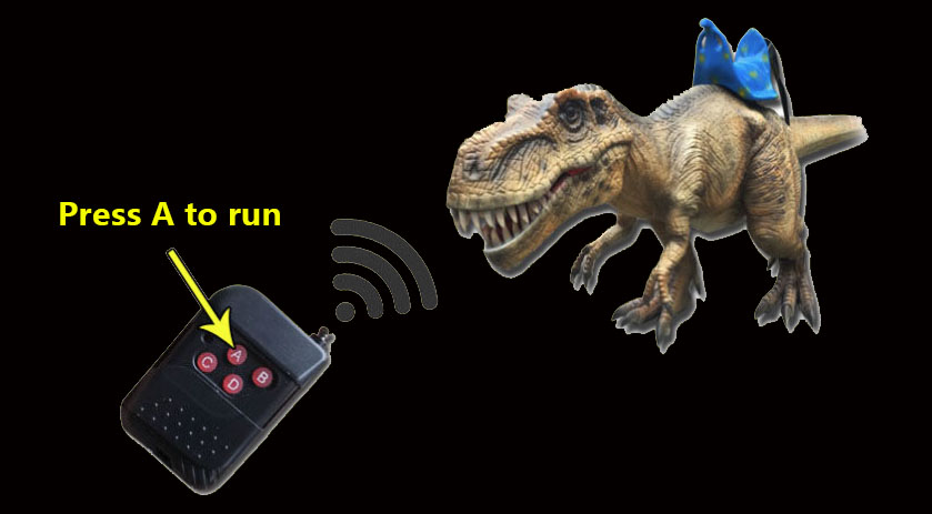 Run dinosaur ride