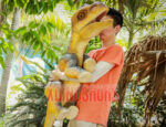 Armed Baby Brachiosaurus Prop