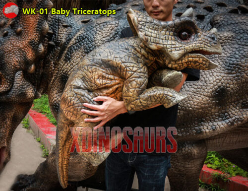 Baby Triceratops Puppet