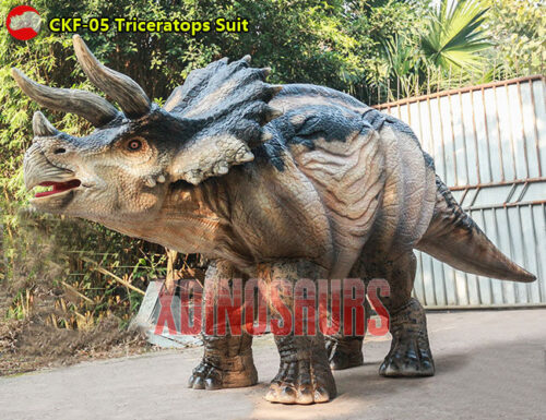 Lifelike Triceratops Costume