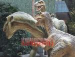 Raptors Hunt Iguanodon Model