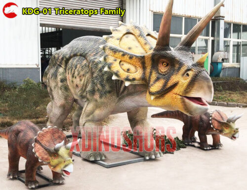 Triceratops Family Model