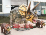 Triceratops Family Replica