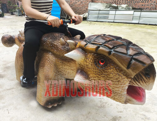 Animatronic Ankylosaurus Car