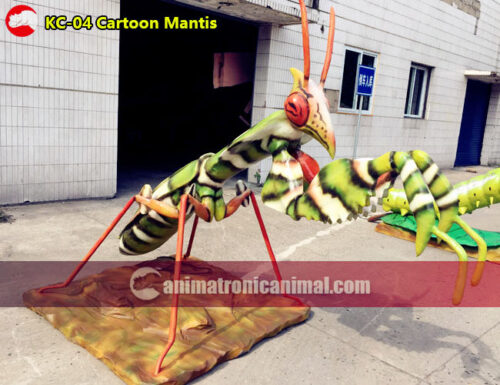 Animatronic Cartoon Mantis Model