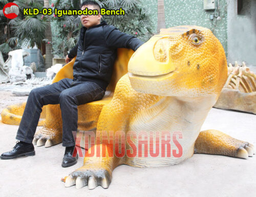 Iguanodon Bench Sculpture