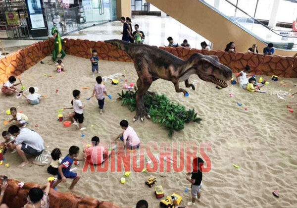 Skeleton Digging Site at Mall