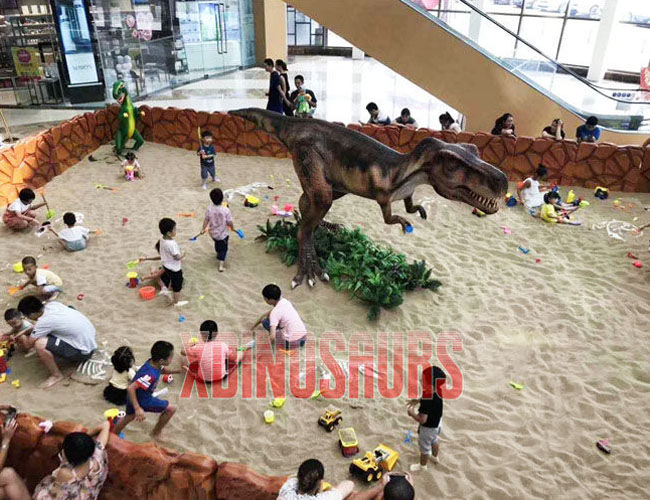 Skeleton Digging Site at Mall