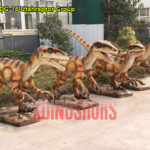 Animatronic Utahraptor Group