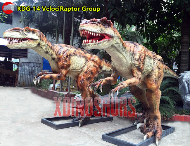 Animatronic VelociRaptor Group