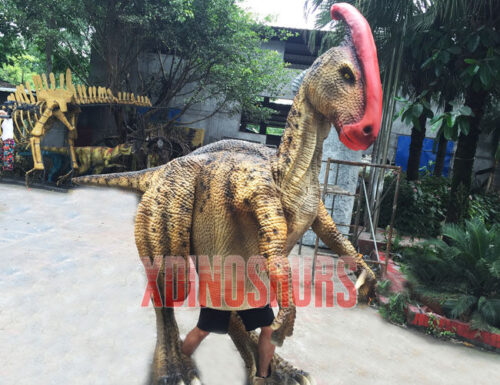 Walking Parasaurolophus Costume