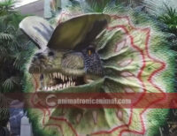 Animatronic Dilophosaurus Head Decoration