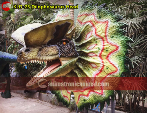 Animatronic Dilophosaurus Head