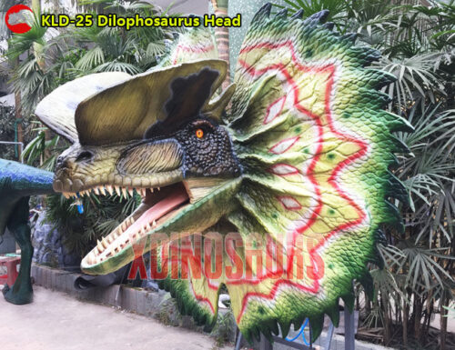 Animatronic Dilophosaurus Head Model