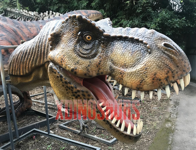 Fiberglass T-Rex Head Statue