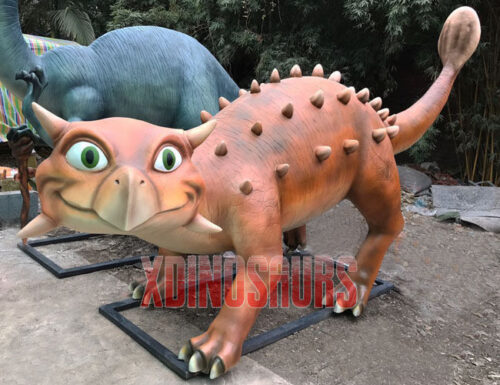 Cartoon Ankylosaurus Sculpture