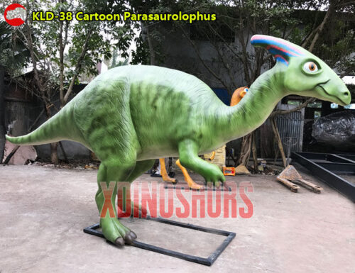 Cartoon Parasaurolophus Statue