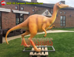 Cartoon Struthiomimus Sculpture