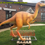 Cartoon Struthiomimus Sculpture