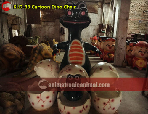 Fiberglass Cartoon Dinosaur Chair