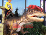 Funny Dilophosaurus Ride