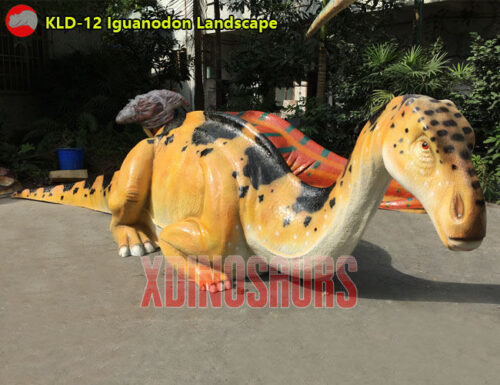 Iguanodon Landscape Statue