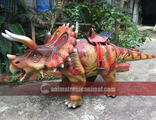 Interactive Triceratops Riding Equipment