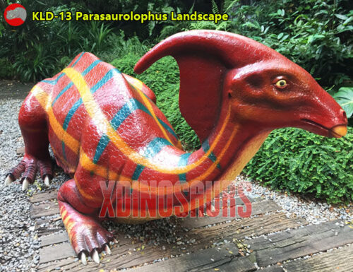 Parasaurolophus Landscape Statue