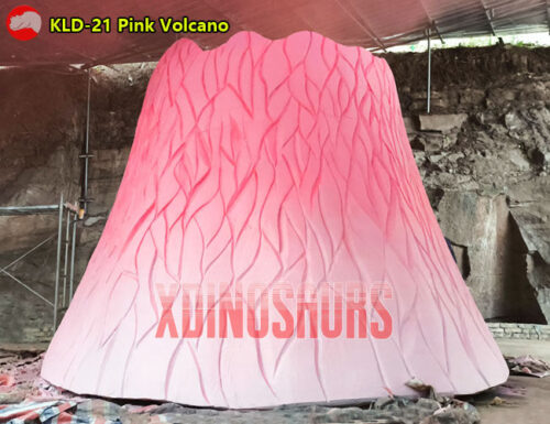 Pink Volcano Statue