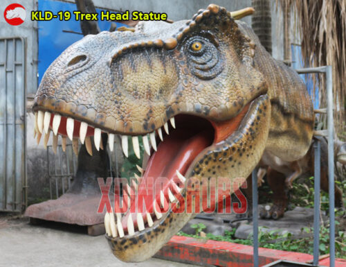 Trex Head Statue