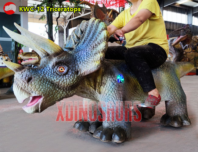 Customized Triceratops Powered Ride