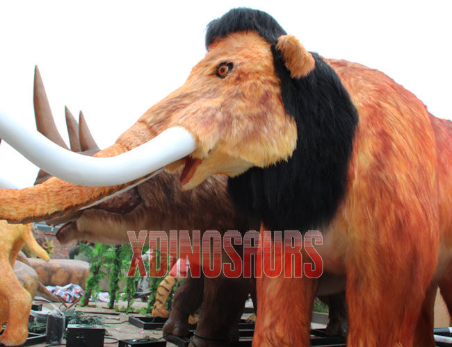 Big Cartoon Mammoth Model