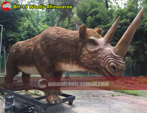 Large Woolly Rhinoceros Model