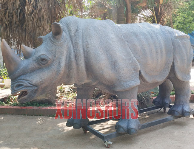 Animatronic Rhinoceros Replica