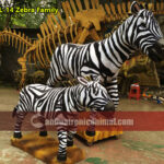 Life Size Zebra Family Model