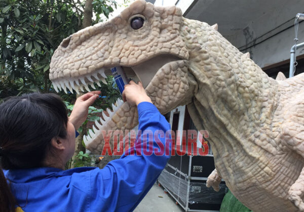 Install Teeth for Animatronic Dinosaur