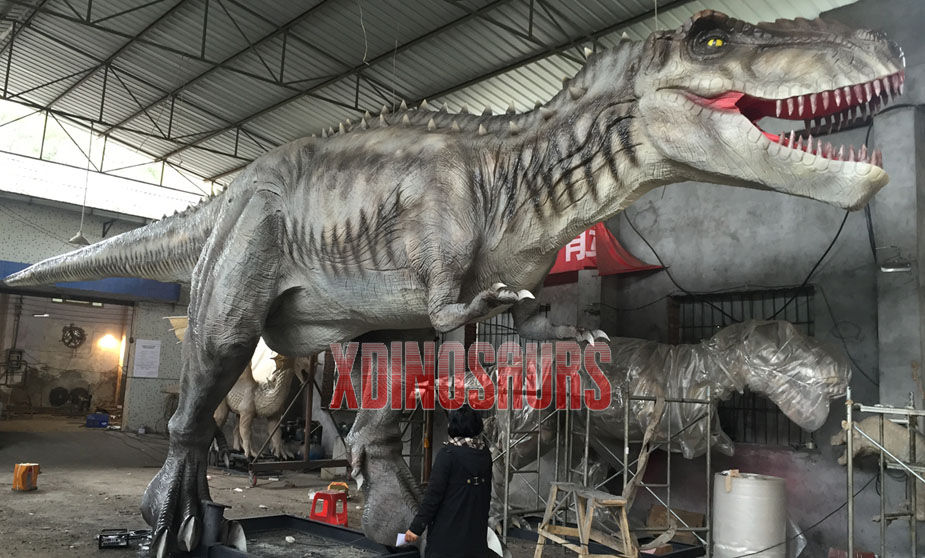 Big Robotic Trex Model at Factory