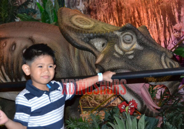 Animatronic Pachyrhinosaurus at Indoor