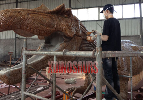 Silicone Works for Big Animatronic Dinosaur