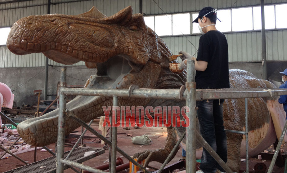 Silicone Works for Big Animatronic Dinosaur