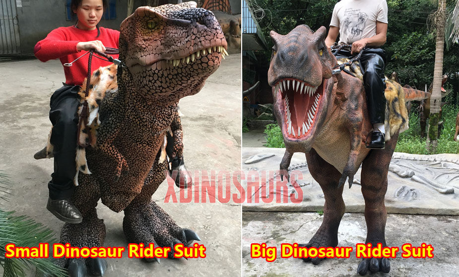 Two Dinosaur Rider Suits