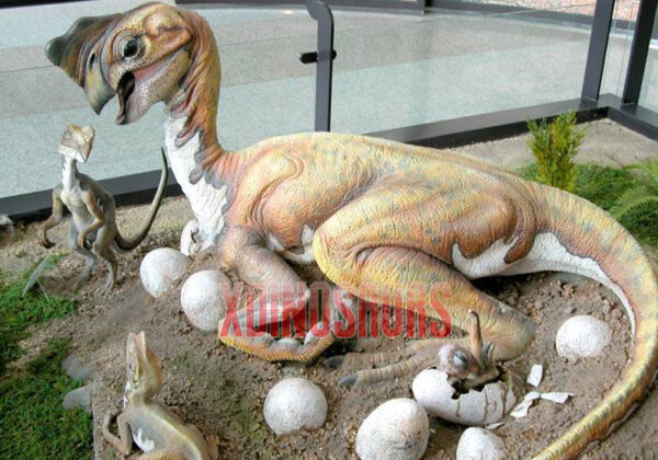 Fiberglass Oviraptor Sculpture