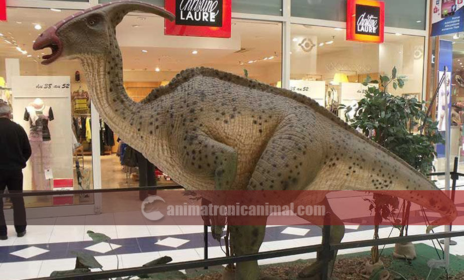 Fiberglass Parasaurolophus Sculpture