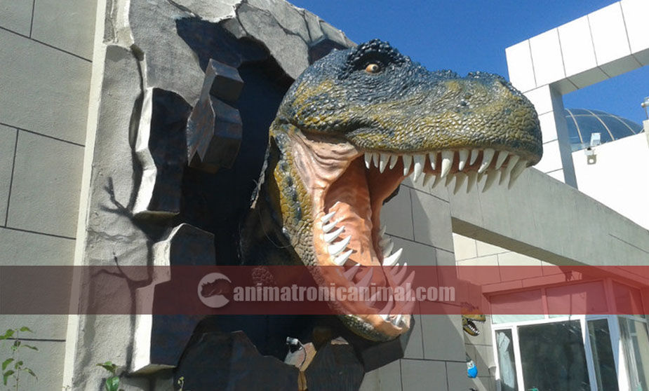 Fiberglass Trex Head Sculpture