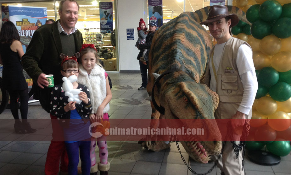 Living Dinosaur Event at Shopping Centre