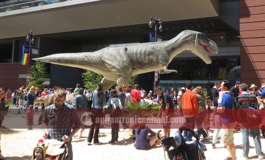 Animatronic Dinosaur Exhibit at Mall Square