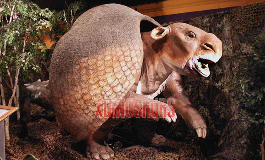 Ice Age Glyptodont Model for Natural Museum