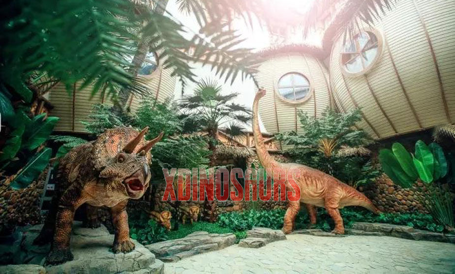 Lifesized Dinosaur Exhibits for Indoor Water Park