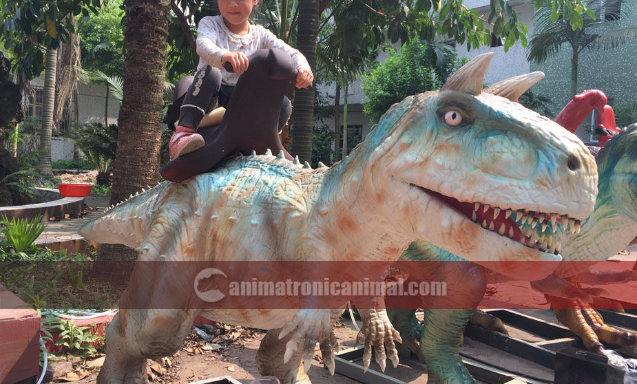 Riding Dinosaur Model