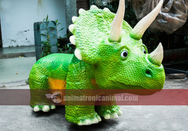 Cartoon Triceratops Toy Car